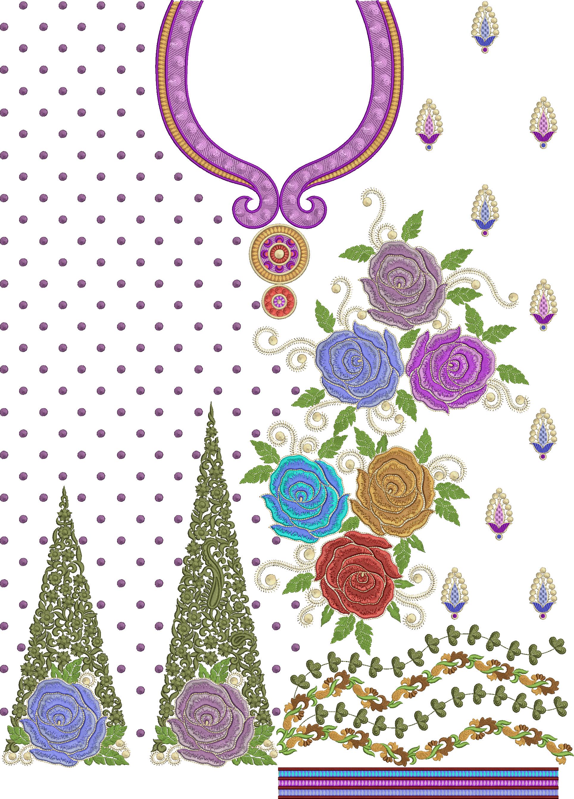 Special Free Suit and Indian Full Dress Embroidery Design (75)